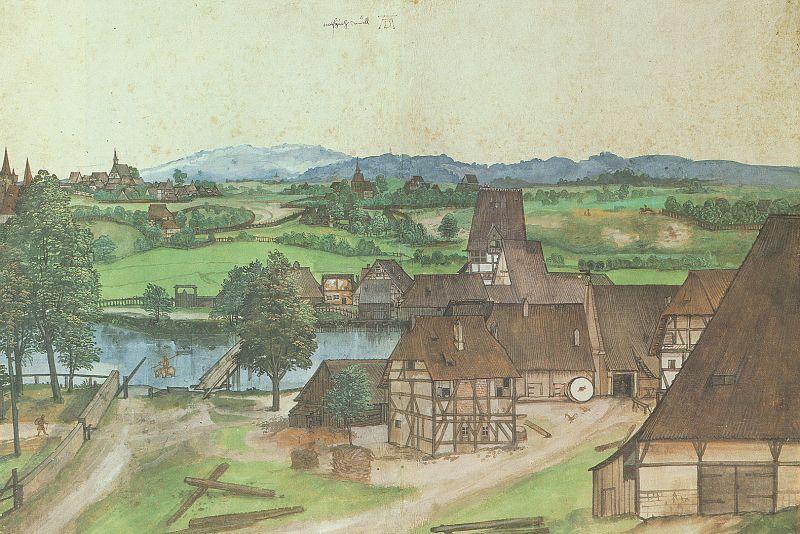 Albrecht Durer The Wire-drawing Mill France oil painting art